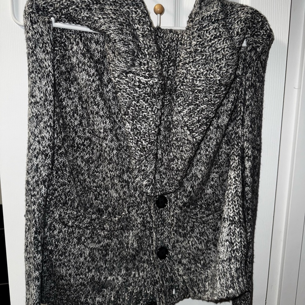 Cozy Black and grey Knit Cardigan